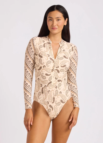 SEAFOLLY купальник слитный с длинным рукавом на молнии