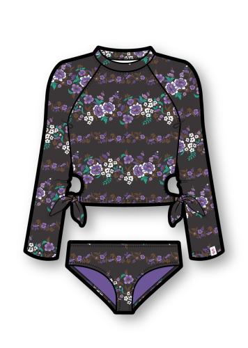 SEAFOLLY детский слитный купальник с рукавом