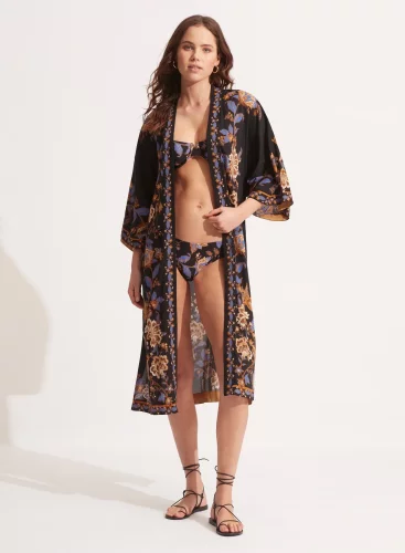 SEAFOLLY халат-кимоно пляжный
