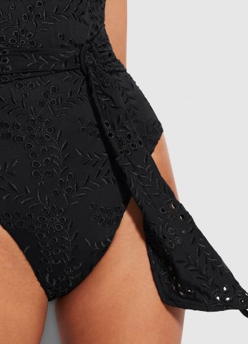 SEAFOLLY купальник слитный с глубоким вырезом с поясом и пряжкой