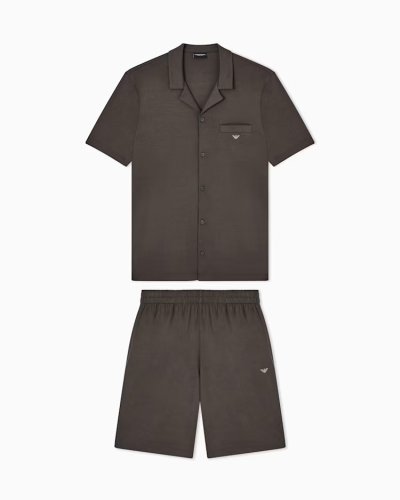 EMPORIO ARMANI костюм мужской домашний рубашка и шорты