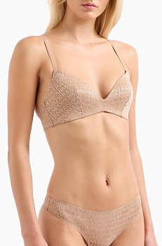 EMPORIO ARMANI бюстгальтер без косточек  с треугольной чашкой