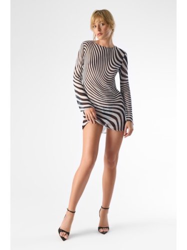 MAISON CLOSE платье туника с длинным рукавом