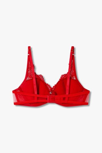 EMPORIO ARMANI бюстгальтер-планж с плотной чашкой кружево