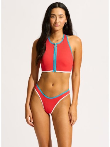 SEAFOLLY купальник раздельный с топом на молнии