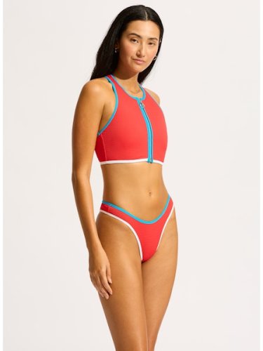 SEAFOLLY купальник раздельный с топом на молнии